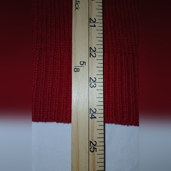 Chaps red fair isle geometric sweater women's size M timeless classic - Picture 7 of 7